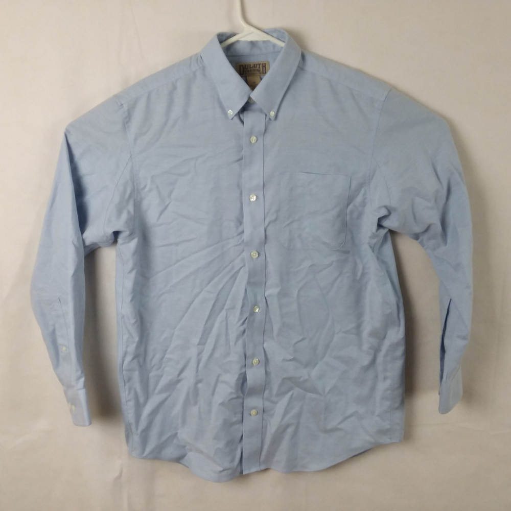 Duluth Trading Co. Blue Button Front Shirt Medium